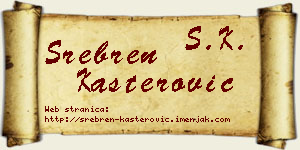 Srebren Kašterović vizit kartica